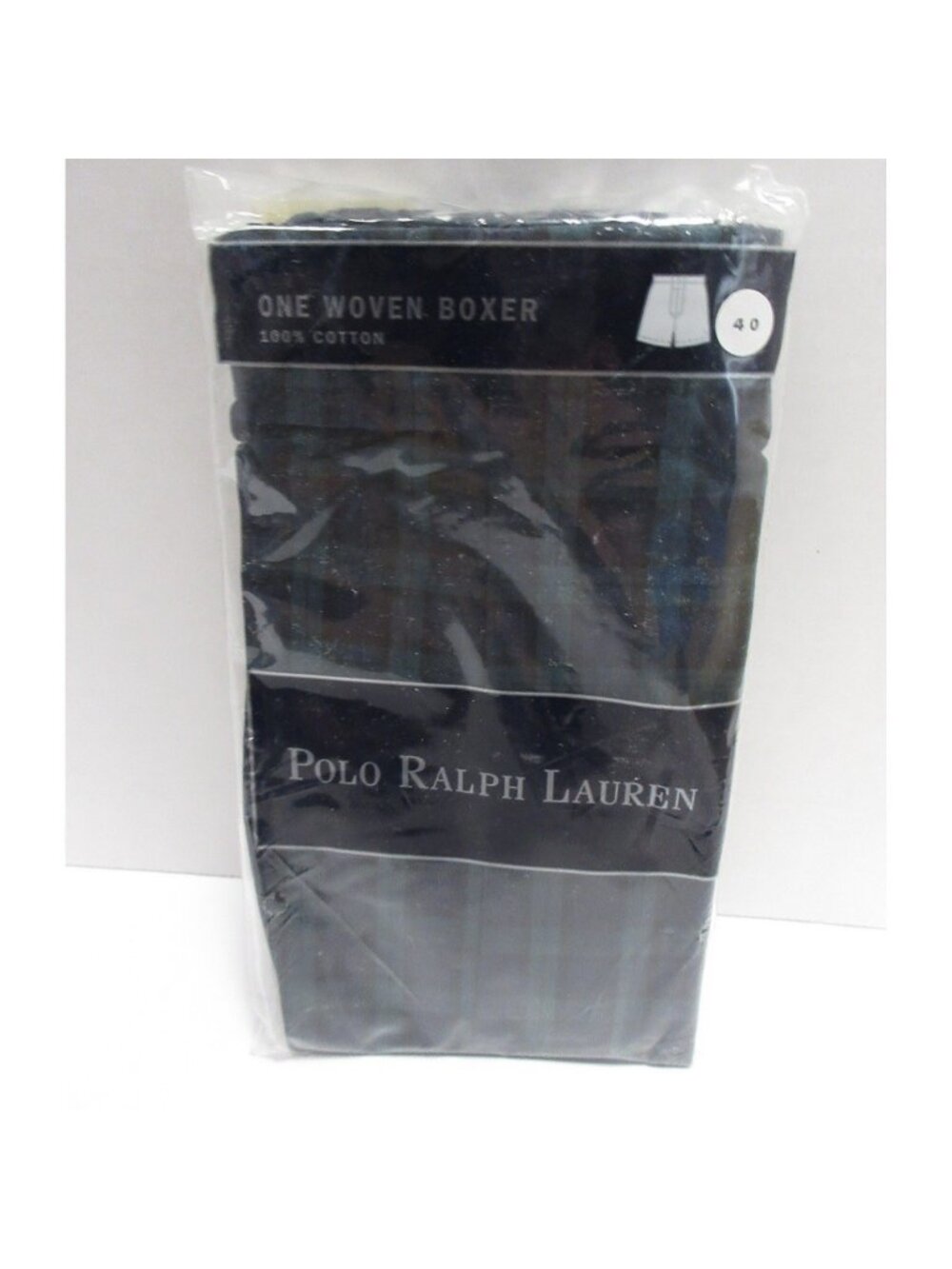Polo Ralph Lauren Underwear 40 Boxer Plaid Woven Cotton Deadstock